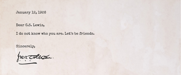 Illustration for article titled These Letters Between C.S. Lewis And J.R.R. Tolkien Shed Light On One Of The Greatest Literary Friendships Of All Time